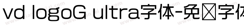 vd logoG ultra字体字体转换